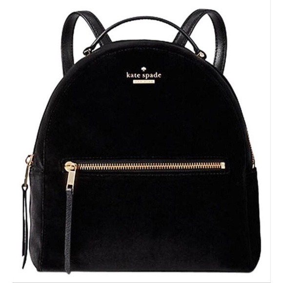 kate spade Handbags - Kate Spade ♠️ NWT Black Velvet Backpack